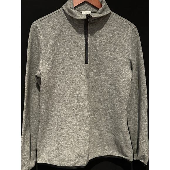 Brunello Cucinelli Half Zip Cashmere Pullover Sz Sm - Picture 7 of 8